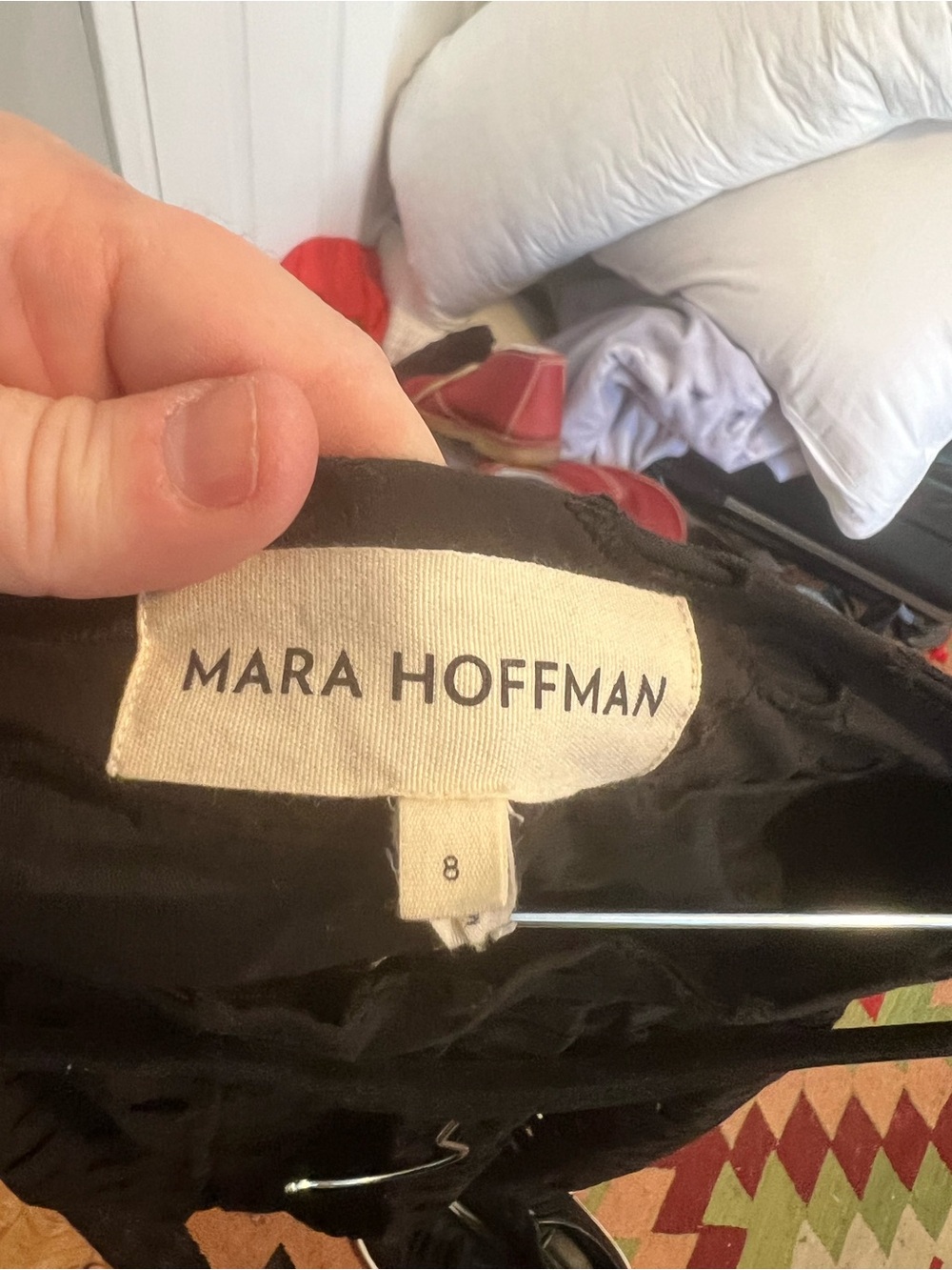 Mara Hoffman Black Eyelet Maxi Skirt - Picture 2 of 3